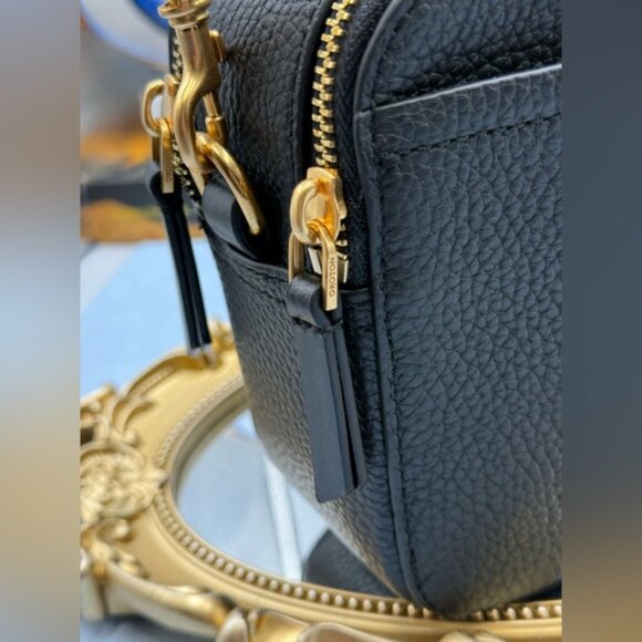 🆕 OROTON 🧿 NWOT Dylan Camera Crossbody Bag, Black Calfskin Leather - Picture 5 of 16